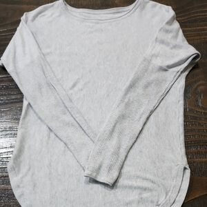 Casual Light Gray Long Sleeve Shirt